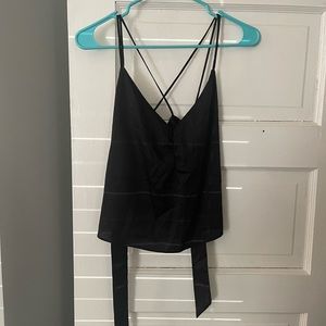 Express tie back crop tank
